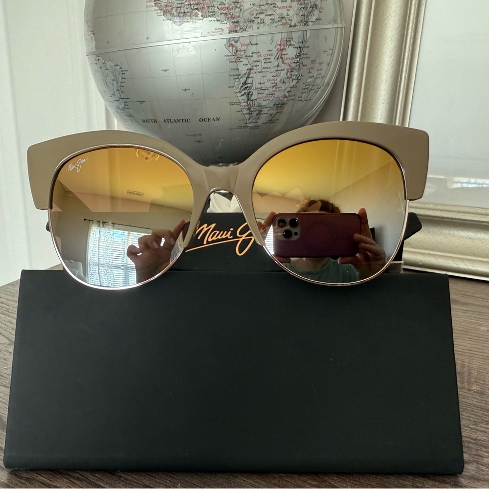 Maui Jim Mariposa Silver Mink Polarized Sunglasses NWB